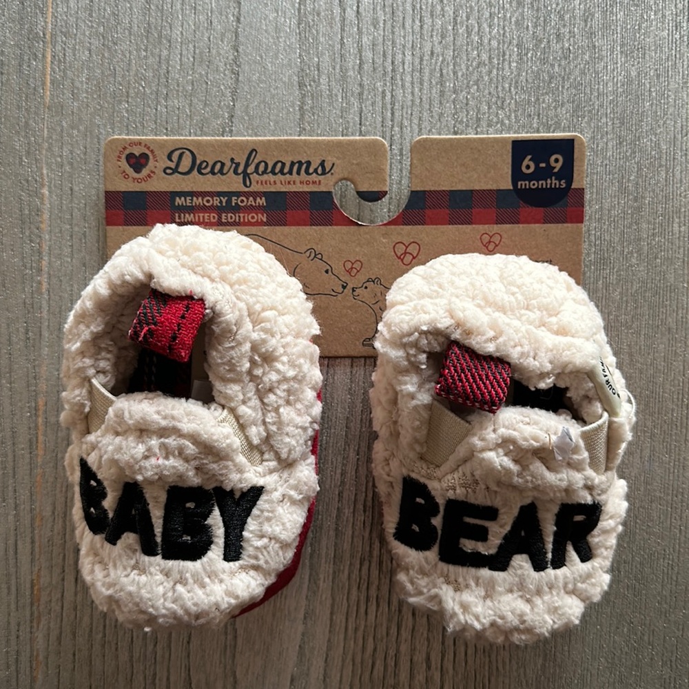 Baby Bear Slippers Brand New size 6-9M